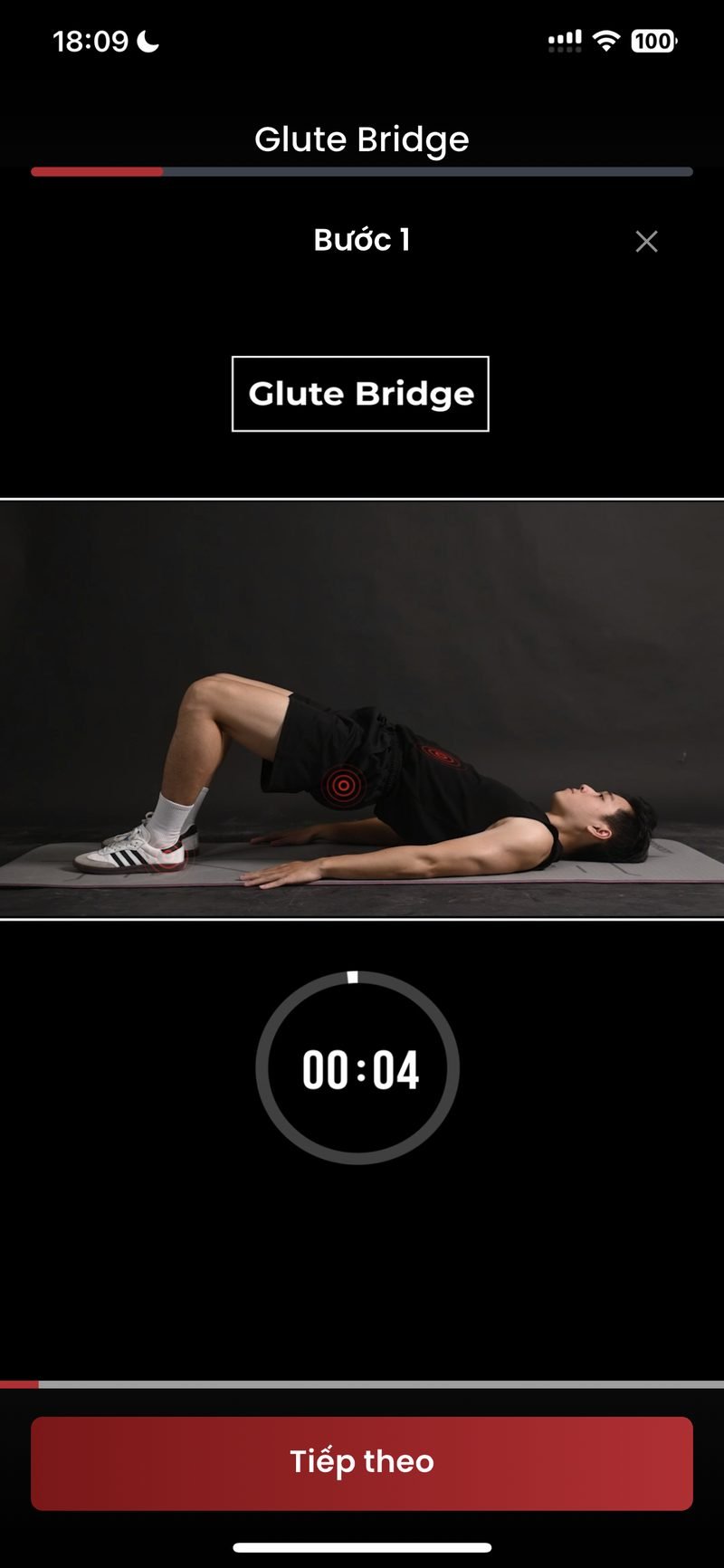 Glute Bridge exercise