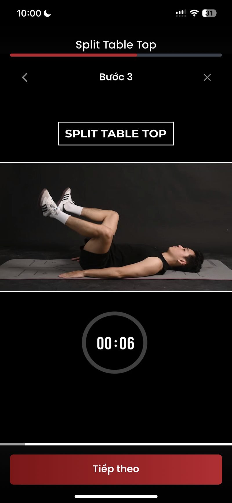Split Table Top exercise