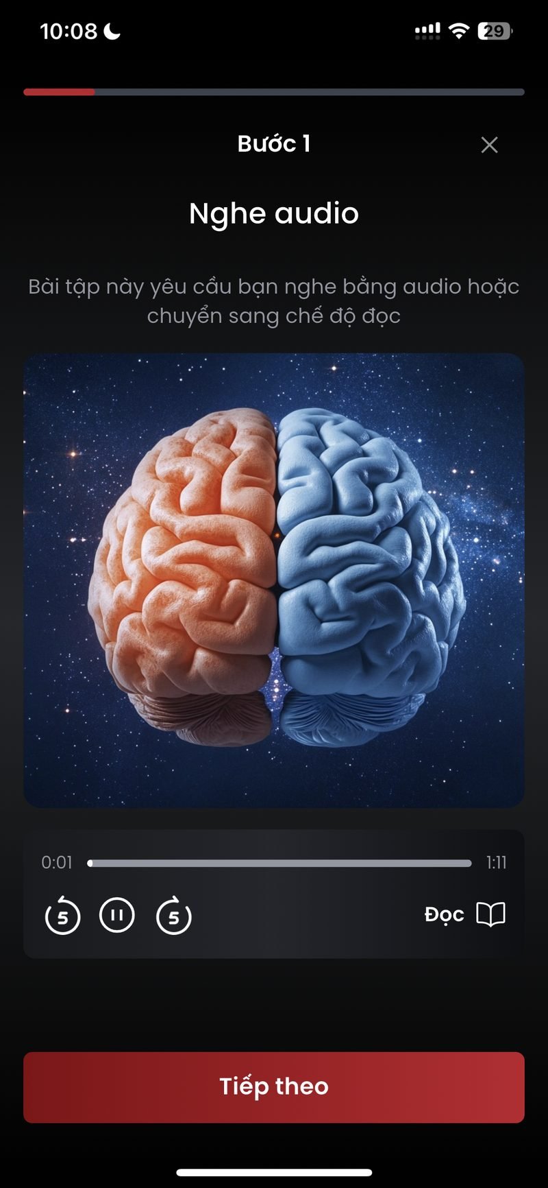 Audio lesson on the mind